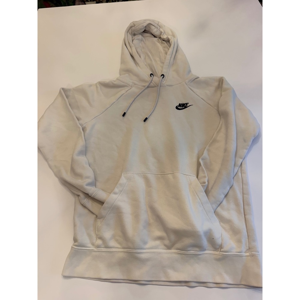Nike Sportswear Essential Fleece Hoodie Sail White Pullover Womens XS